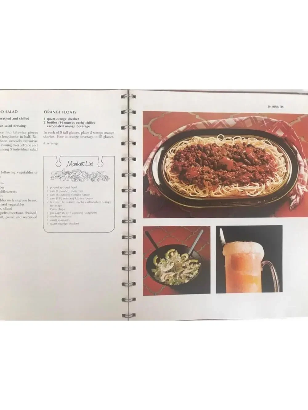 Vintage 1970s Betty Crocker Cookbook: Family Dinners In a Hurry